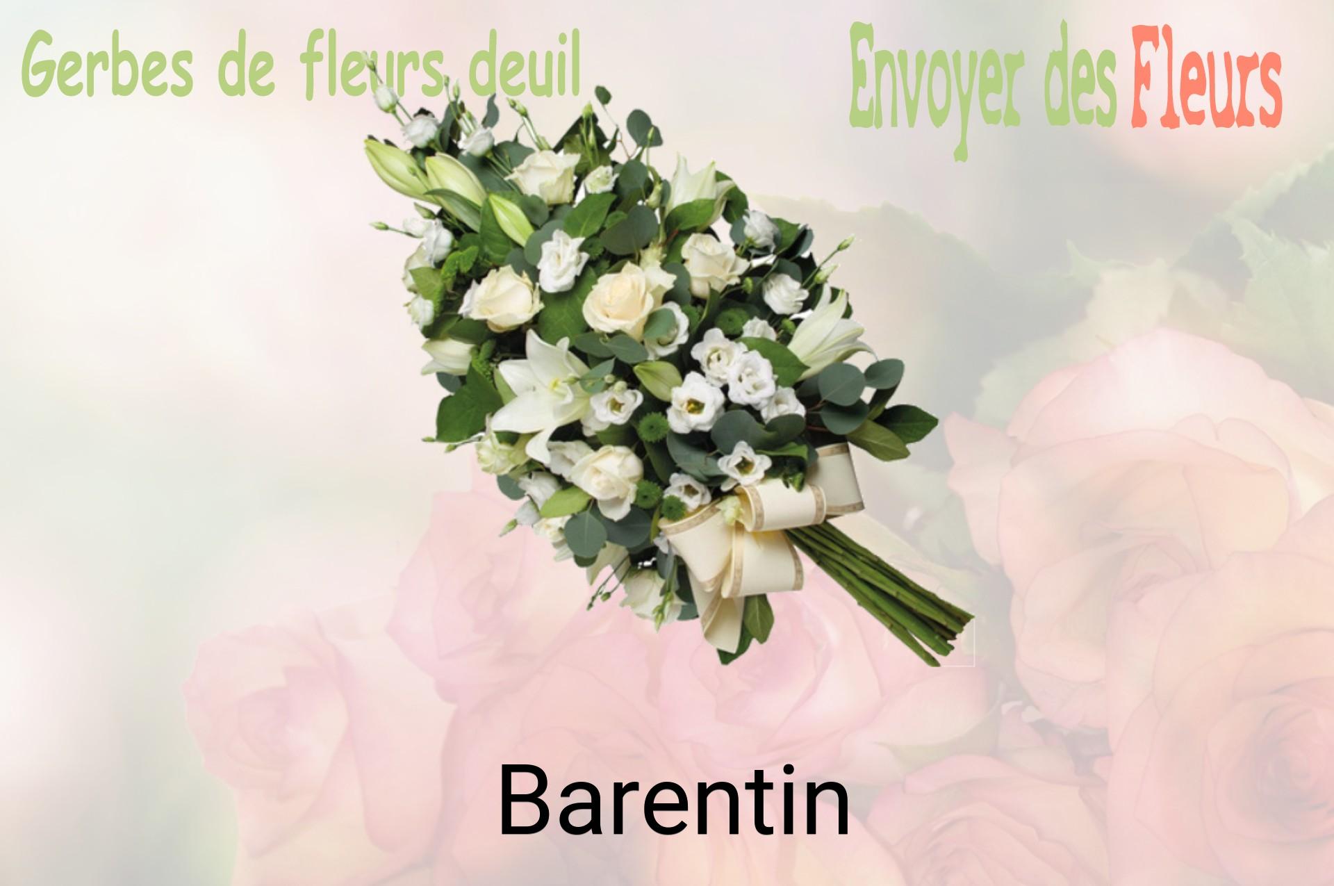 Gerbe de fleurs de deuil livrée à Barentin